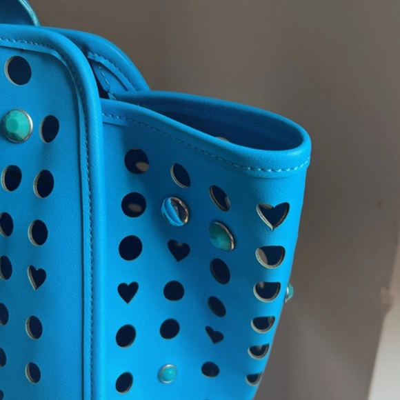 Love Moschino Vibrant Blue Heart Tote - Picture 3 of 14